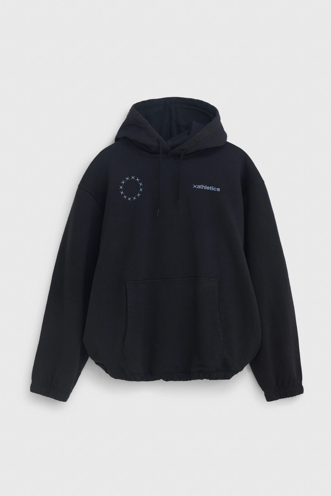 BLACK WASHED LOGO HOODIE