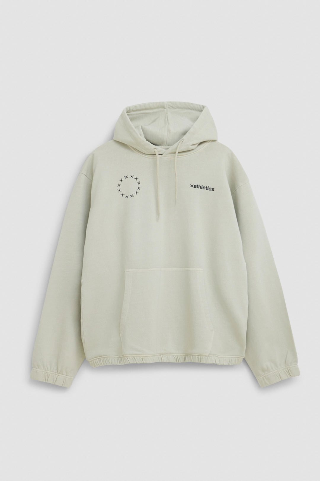 SUDADERA CON CAPUCHA LOGO WASHED BEIGE