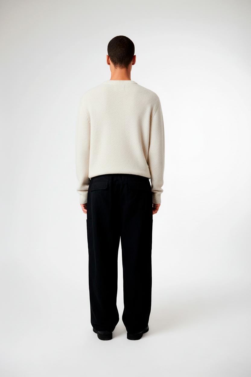 PACK JERSEY DE PUNTO JOYCE BEIGE + PANTALÓN STRAIGHT BARYS PETROL + Old Skool CTHR MBRWN