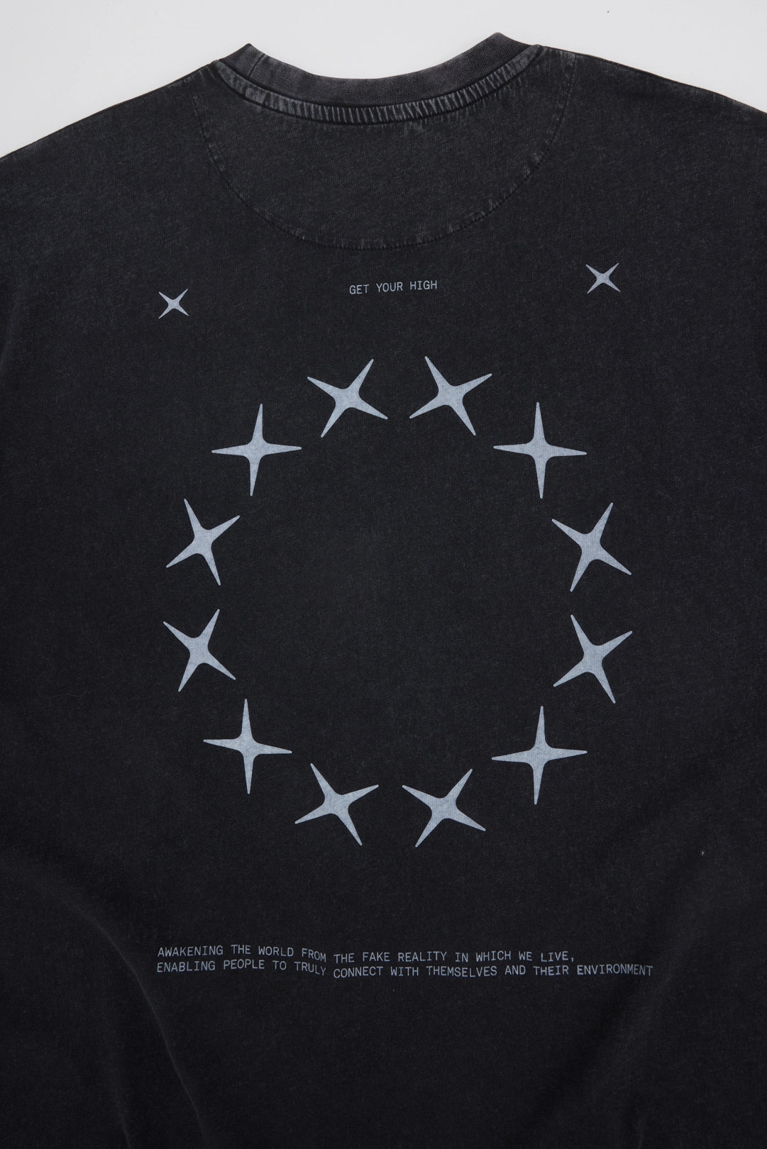 CAMISETA CIRCLE WASH NEGRA