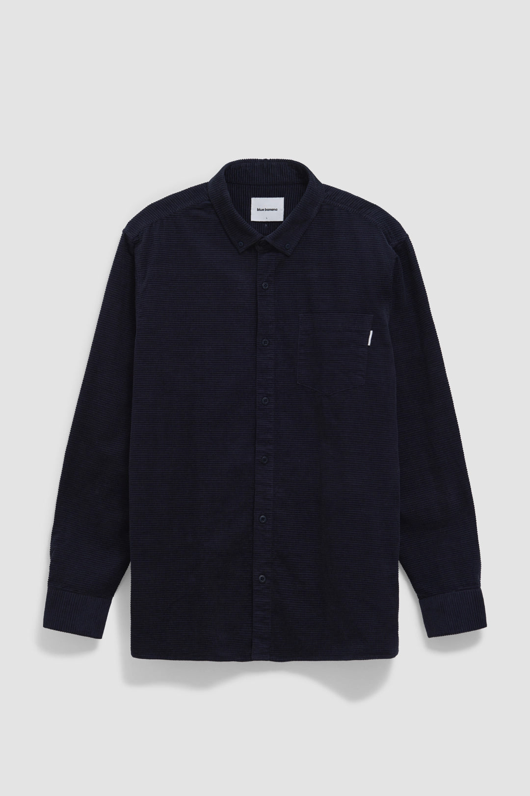 INDIGO BLUE WAFFLE OVERSHIRT