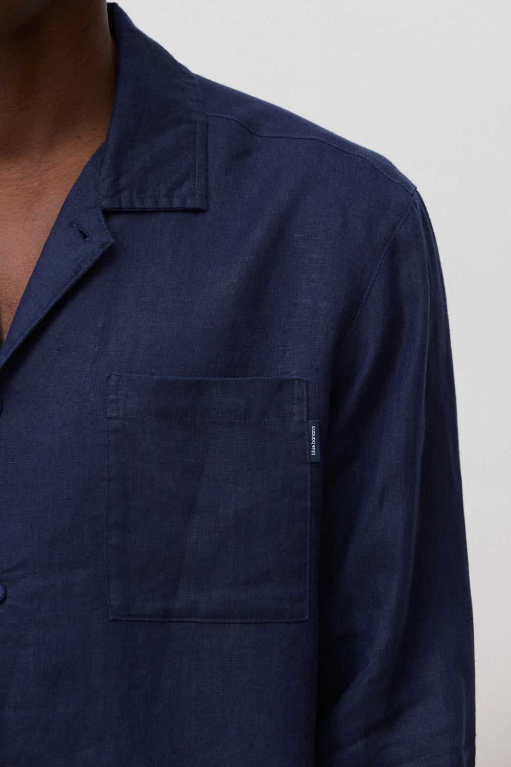 CAMISA DE LINO BREEZE AZUL MARINO