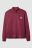 SUDADERA HALF ZIP ICONIC BURGUNDY
