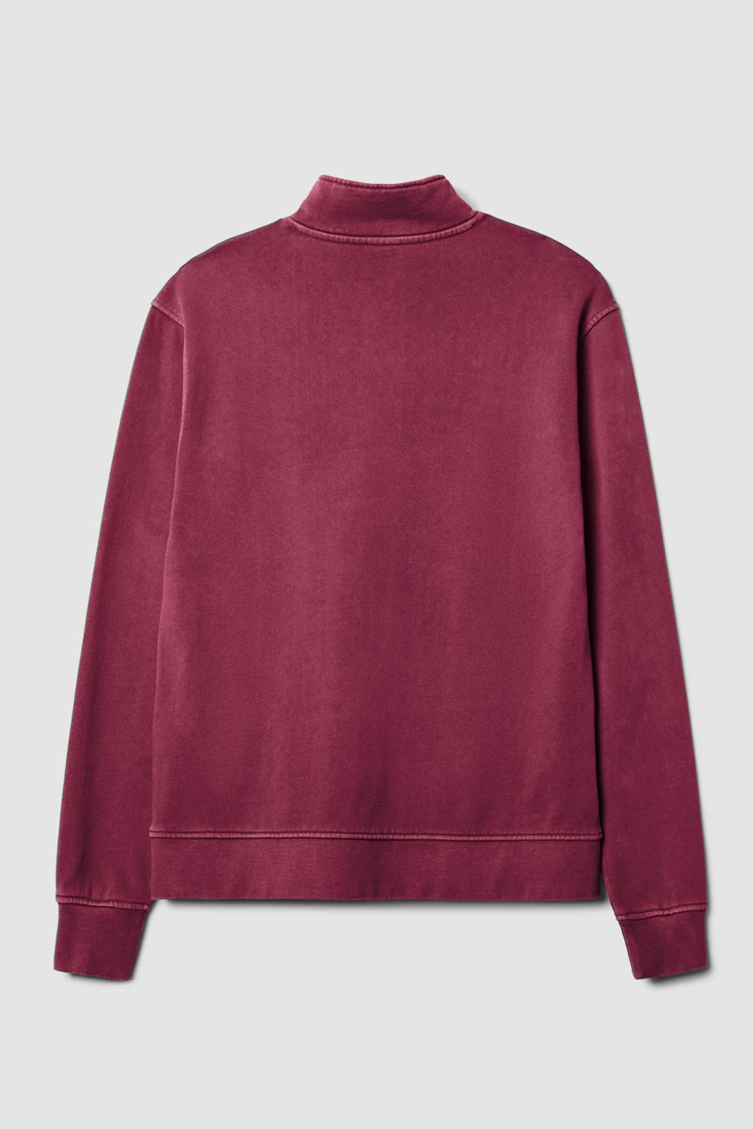 SUDADERA HALF ZIP ICONIC BURGUNDY