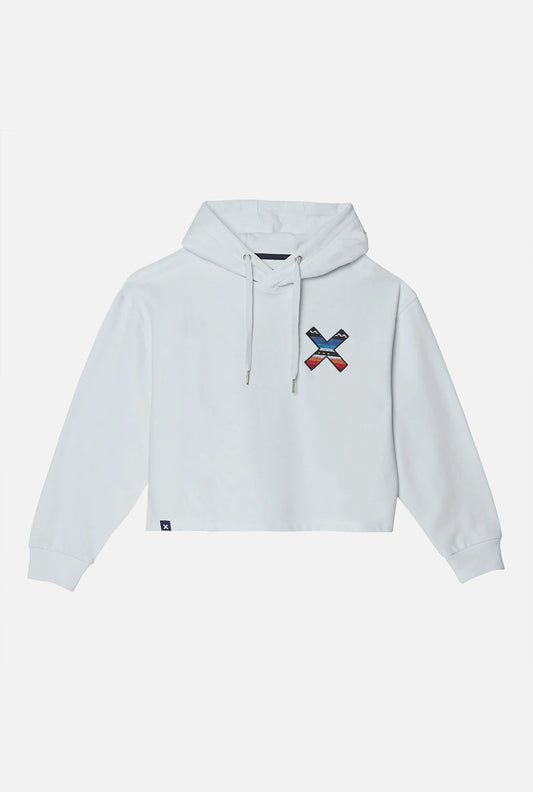 SUDADERA CON CAPUCHA MUJER CLASSIC ICE BLUE