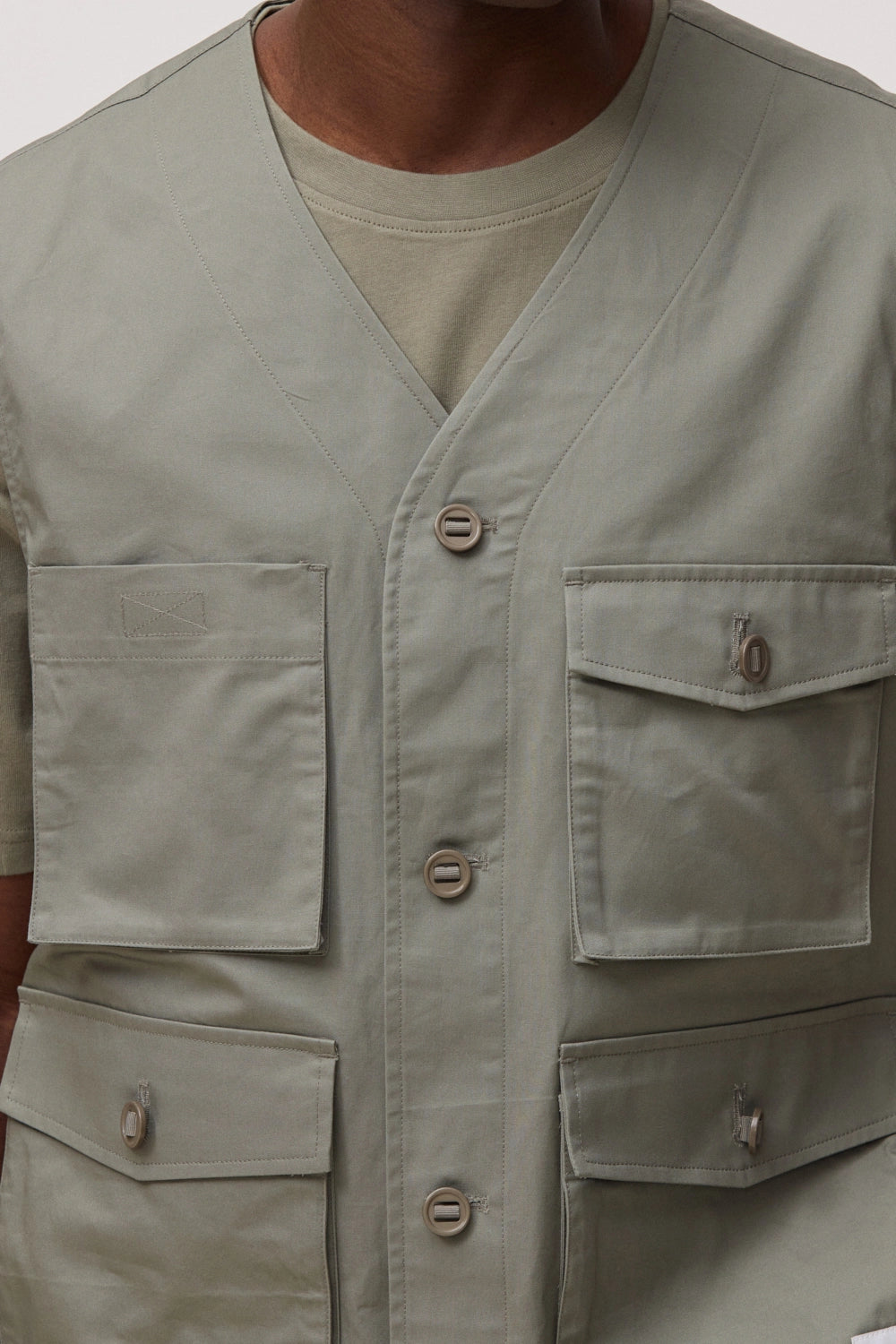 CHALECO CARGO OLIVE GREEN