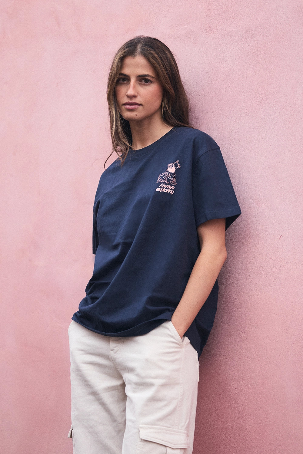 CAMISETA CAVERN AZUL MARINO