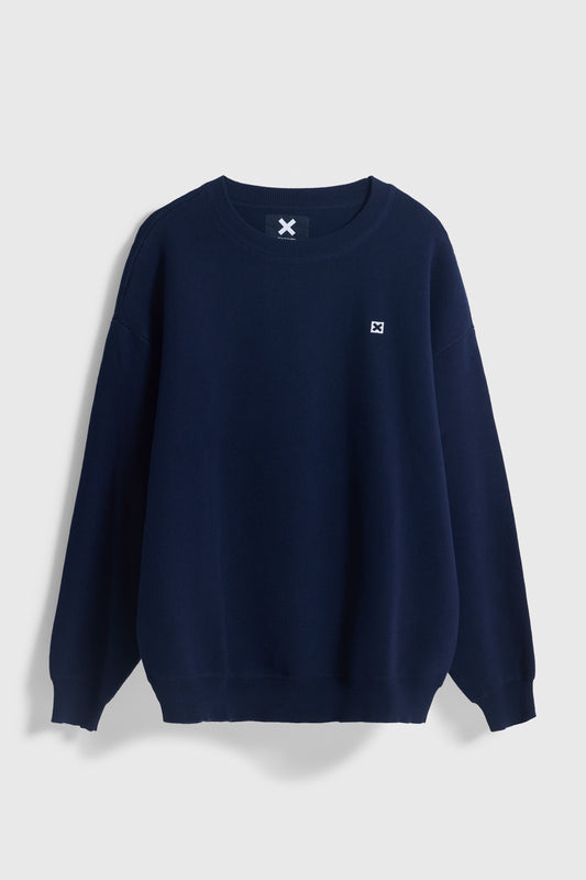 NAVY CORE KNITTED SWEATER