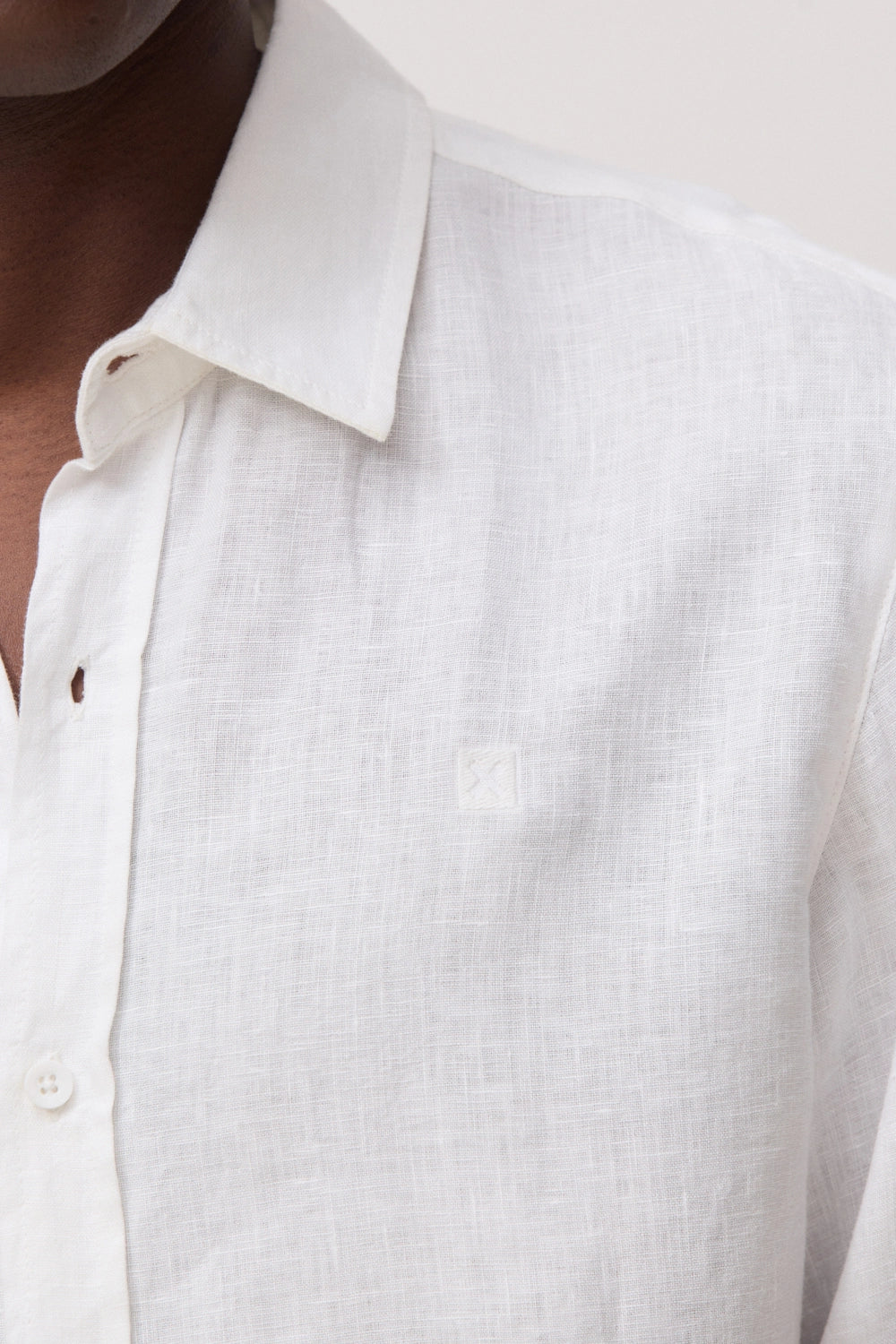 CAMISA DE LINO CORE BLANCA