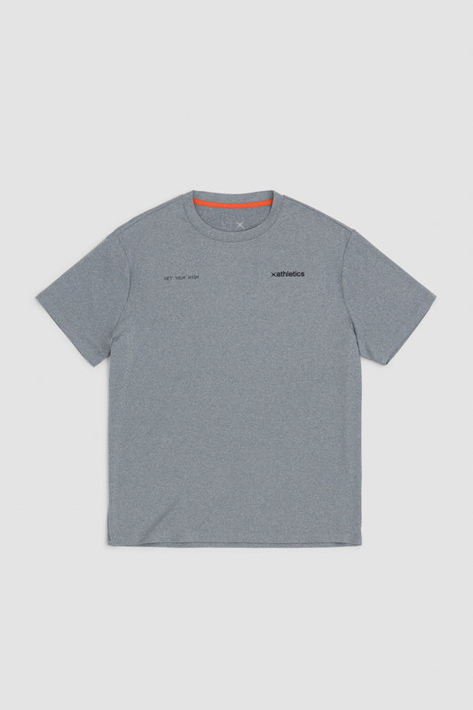 DARK GREY MELANGE TRAIN TEE