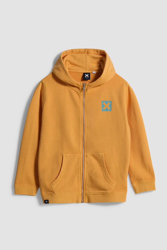 SUDADERA CON CAPUCHA FULL ZIP KIDS GOODIES TANGERINE