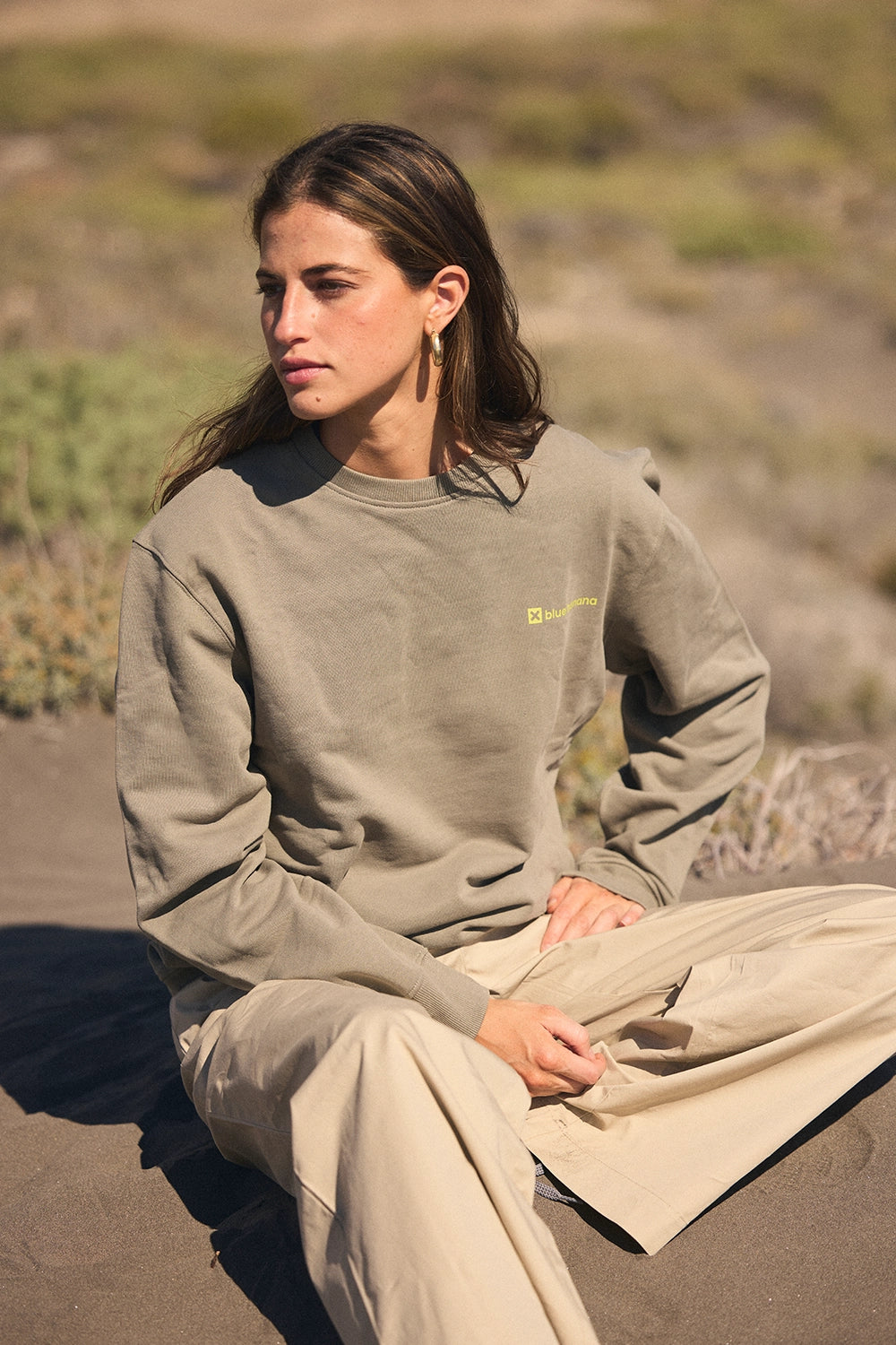 SUDADERA GRAVITY OLIVE GREEN