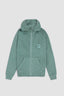 SUDADERA CON CAPUCHA FULL ZIP ICONIC SAGE