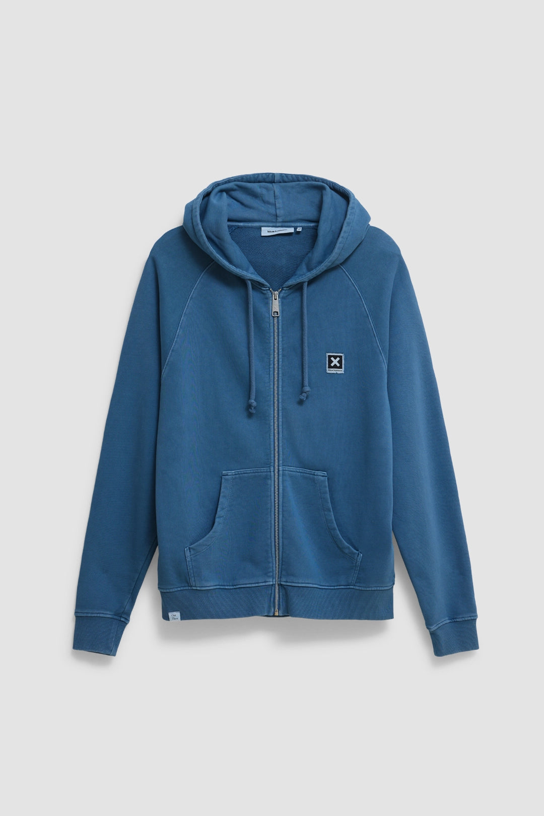 SUDADERA CON CAPUCHA FULL ZIP ICONIC INDIGO BLUE