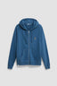 SUDADERA CON CAPUCHA FULL ZIP ICONIC INDIGO BLUE