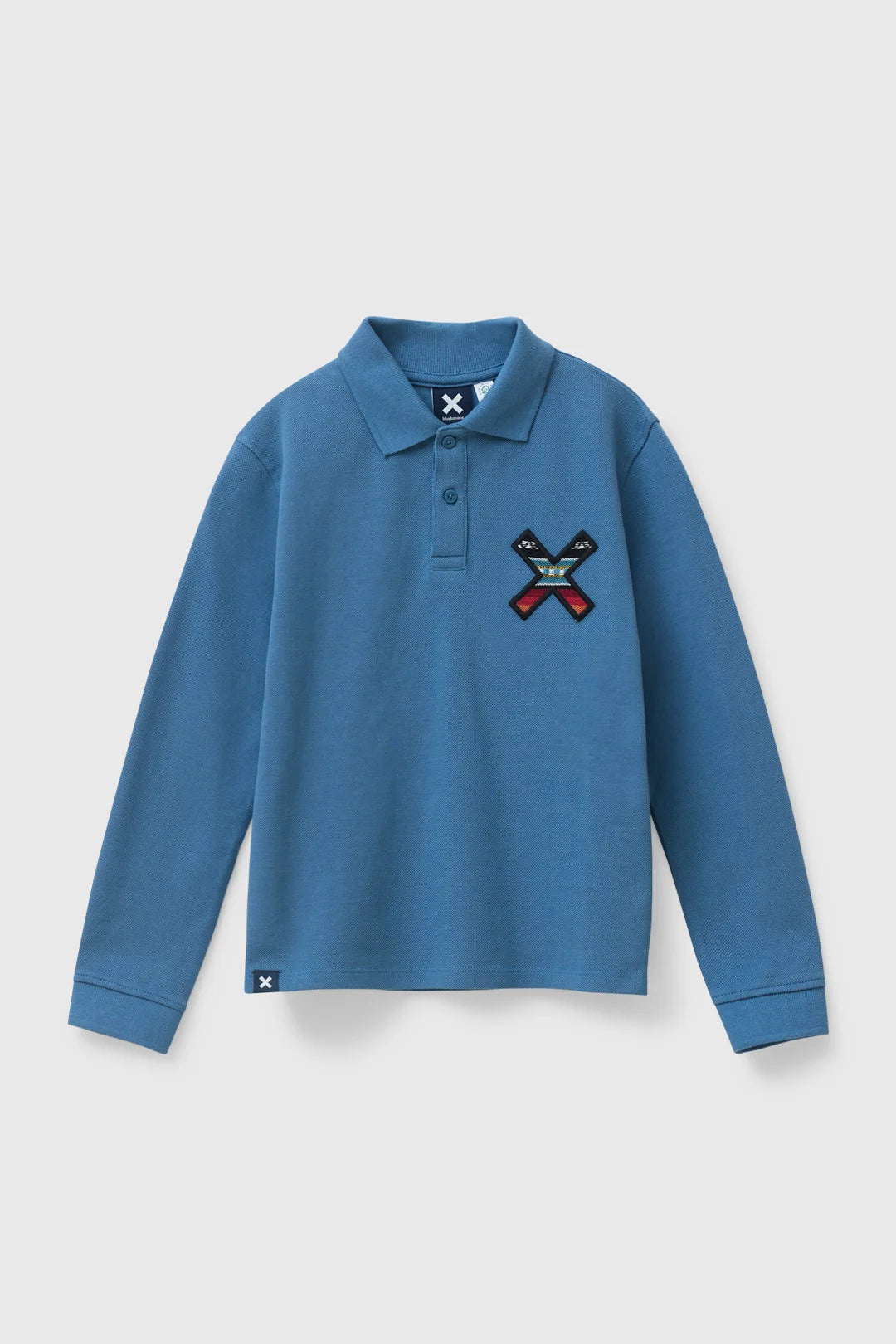 INDIGO BLUE CLASSIC KIDS LONG SLEEVE POLO