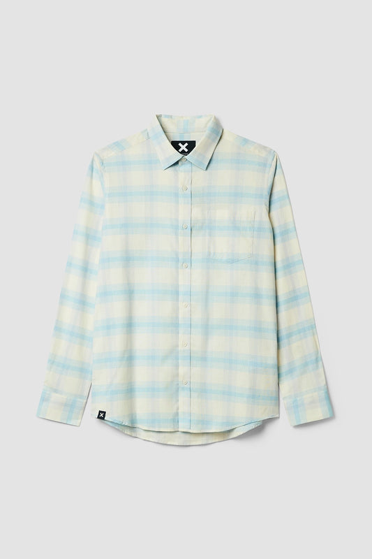 INDIGO BLUE SUMMER PLAID SHIRT