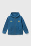 INDIGO BLUE TRAIL KIDS FULL ZIP HOODIE