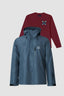 PACK ABRIGO JAMBO PETROL + SUDADERA CLASSIC BURGUNDY