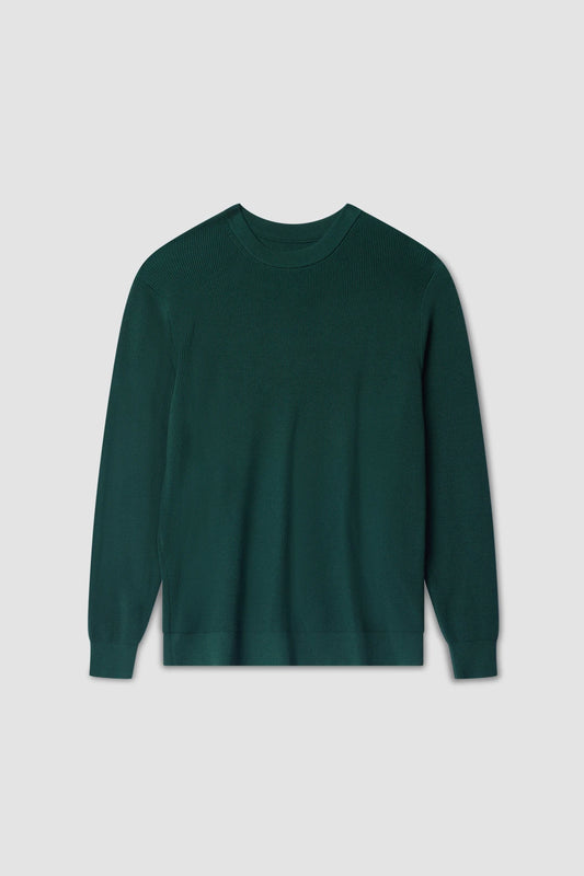 KHAKI RAIL KNITTED SWEATER