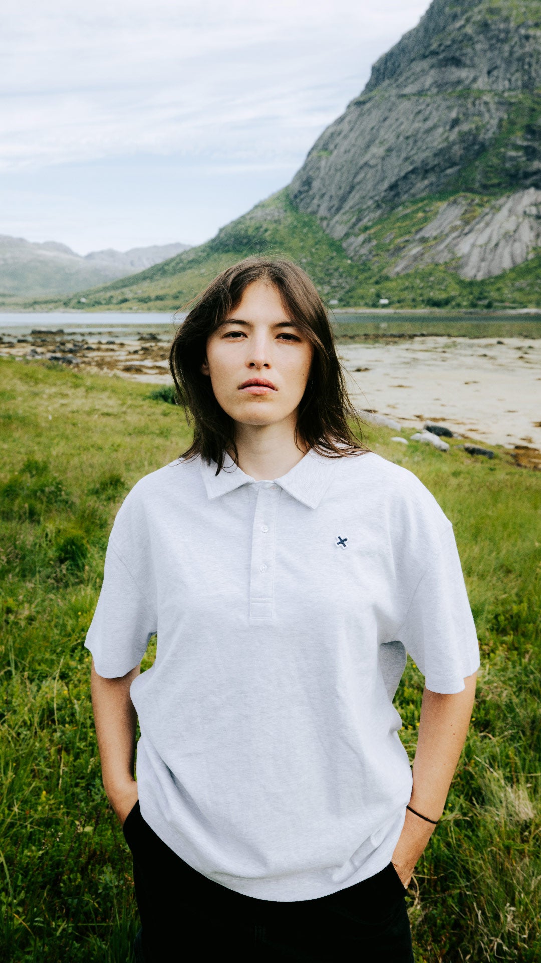 POLO PATCH LIGHT GREY MELANGE thumbnail