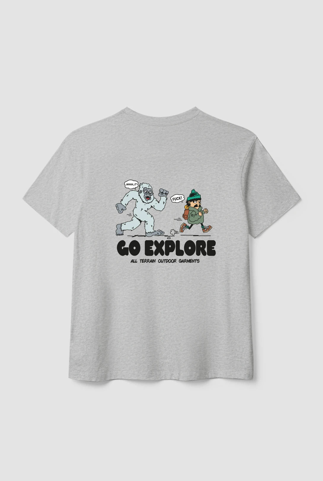 LIGHT GREY MELANGE CHASE TEE