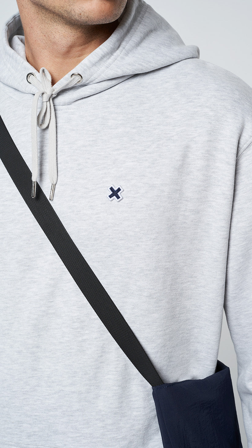 HOODIE PATCH LIGHT GREY MELANGE thumbnail