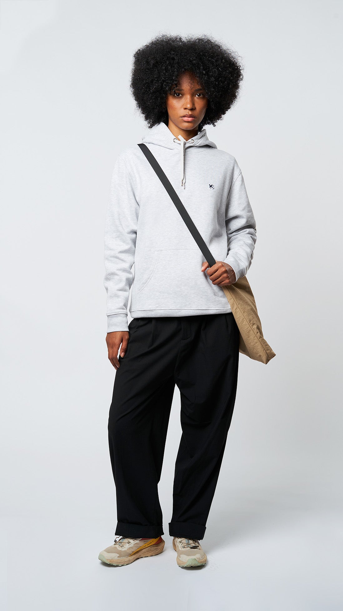 HOODIE PATCH LIGHT GREY MELANGE thumbnail