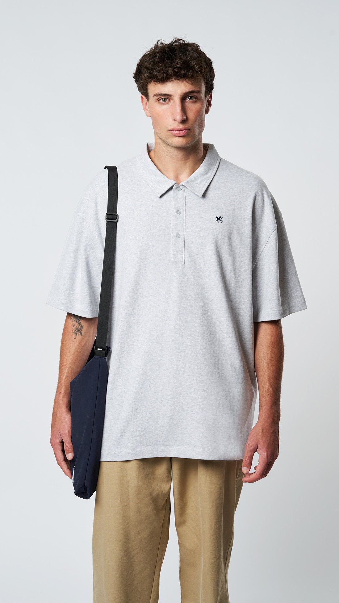 POLO PATCH LIGHT GREY MELANGE thumbnail