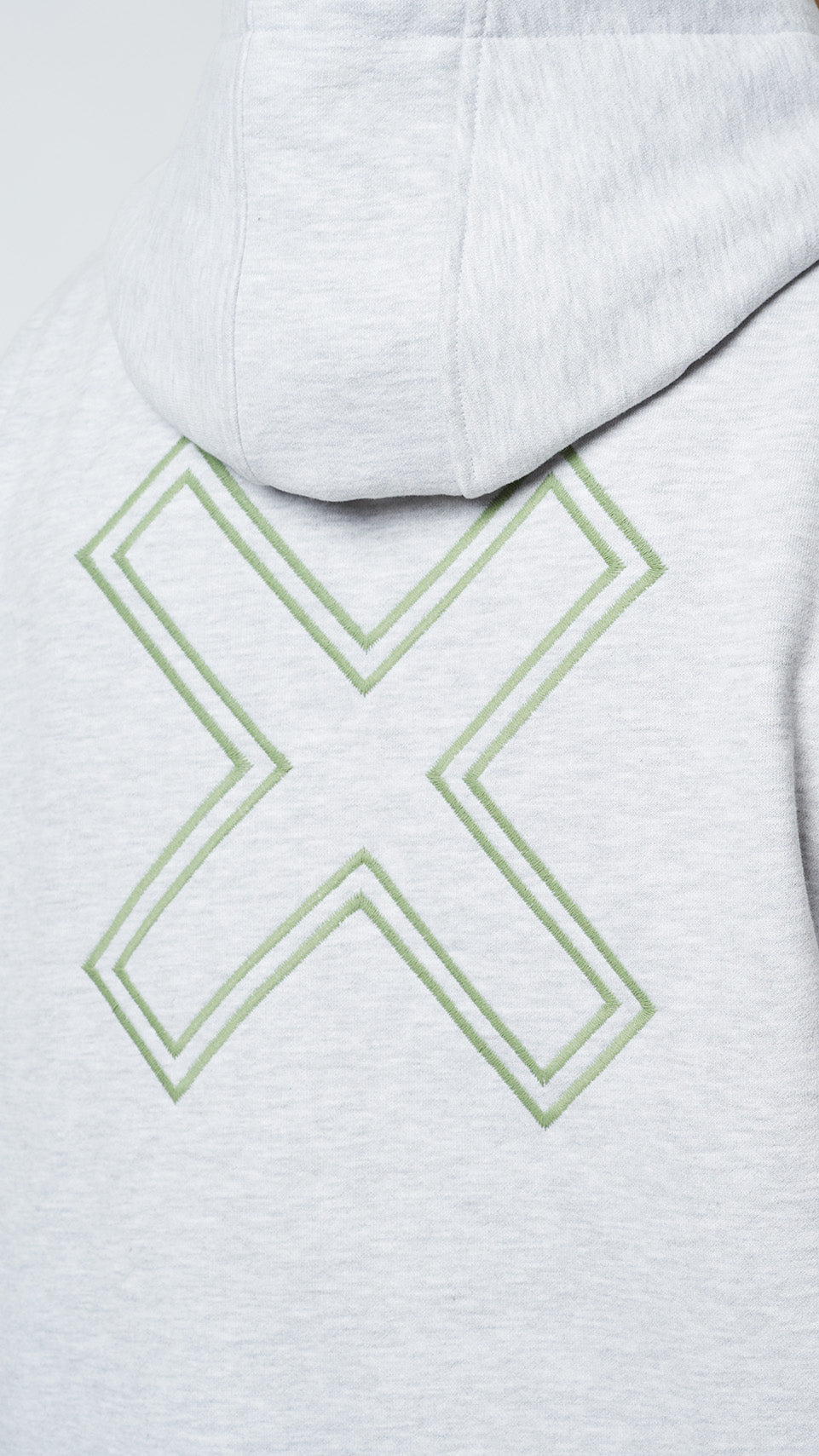 HALF ZIP HOODIE REEF LIGHT GREY MELANGE thumbnail