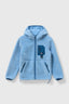 SUDADERA CON CAPUCHA POLAR KIDS BARRY LIGHT BLUE