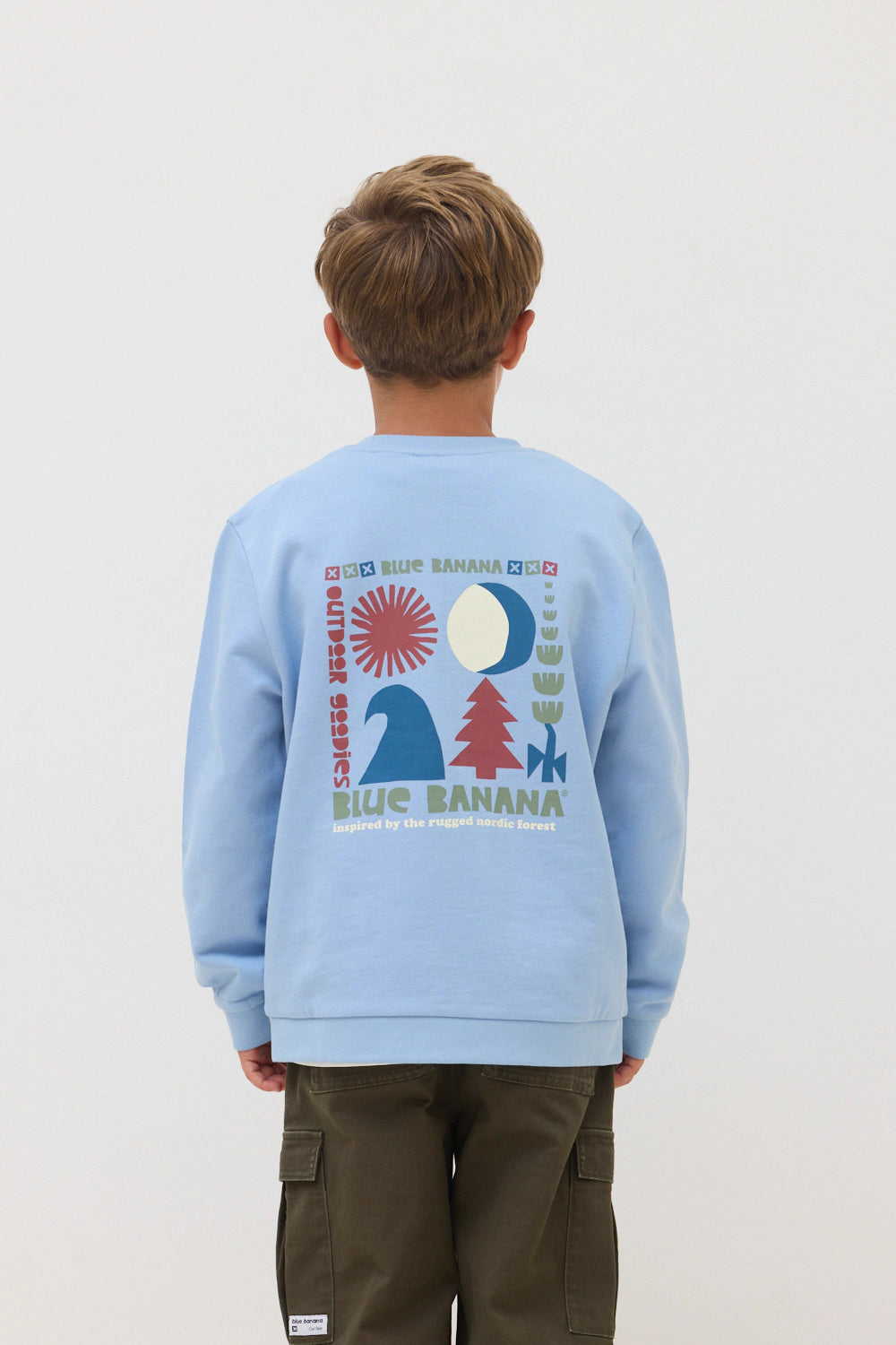 SUDADERA KIDS BOX LIGHT BLUE