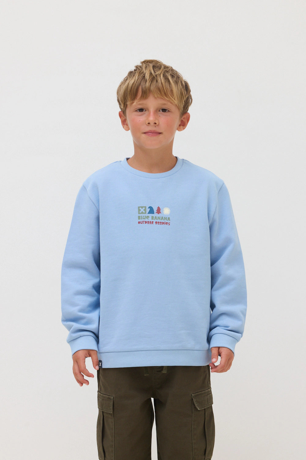 SUDADERA KIDS BOX LIGHT BLUE