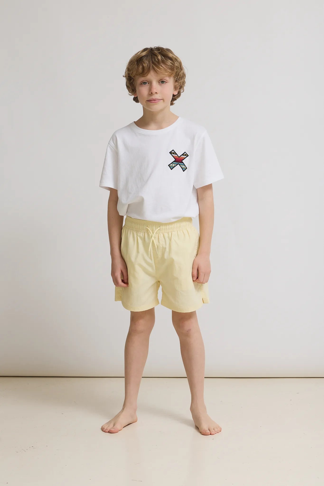 LIGHT YELLOW CORE KIDS SWIMMING TRUNKS - Blue Banana Brand