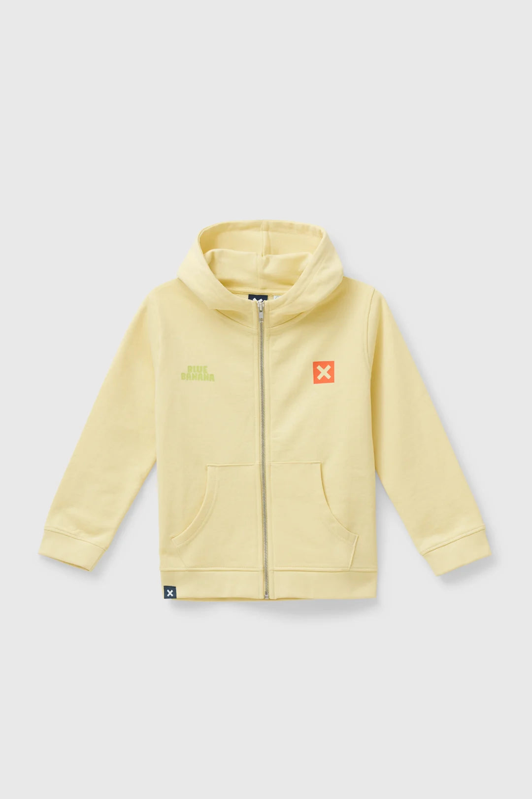 LIGHT YELLOW TRAIL KIDS FULL ZIP HOODIE