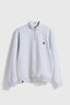 SUDADERA HALF ZIP LOGO LIGHT GREY MELANGE