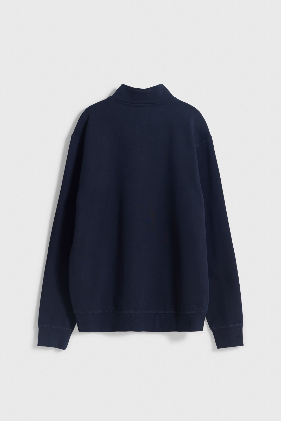 SUDADERA HALF ZIP LOGO AZUL MARINO