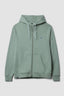 SUDADERA CON CAPUCHA FULL ZIP PATCH MENTA
