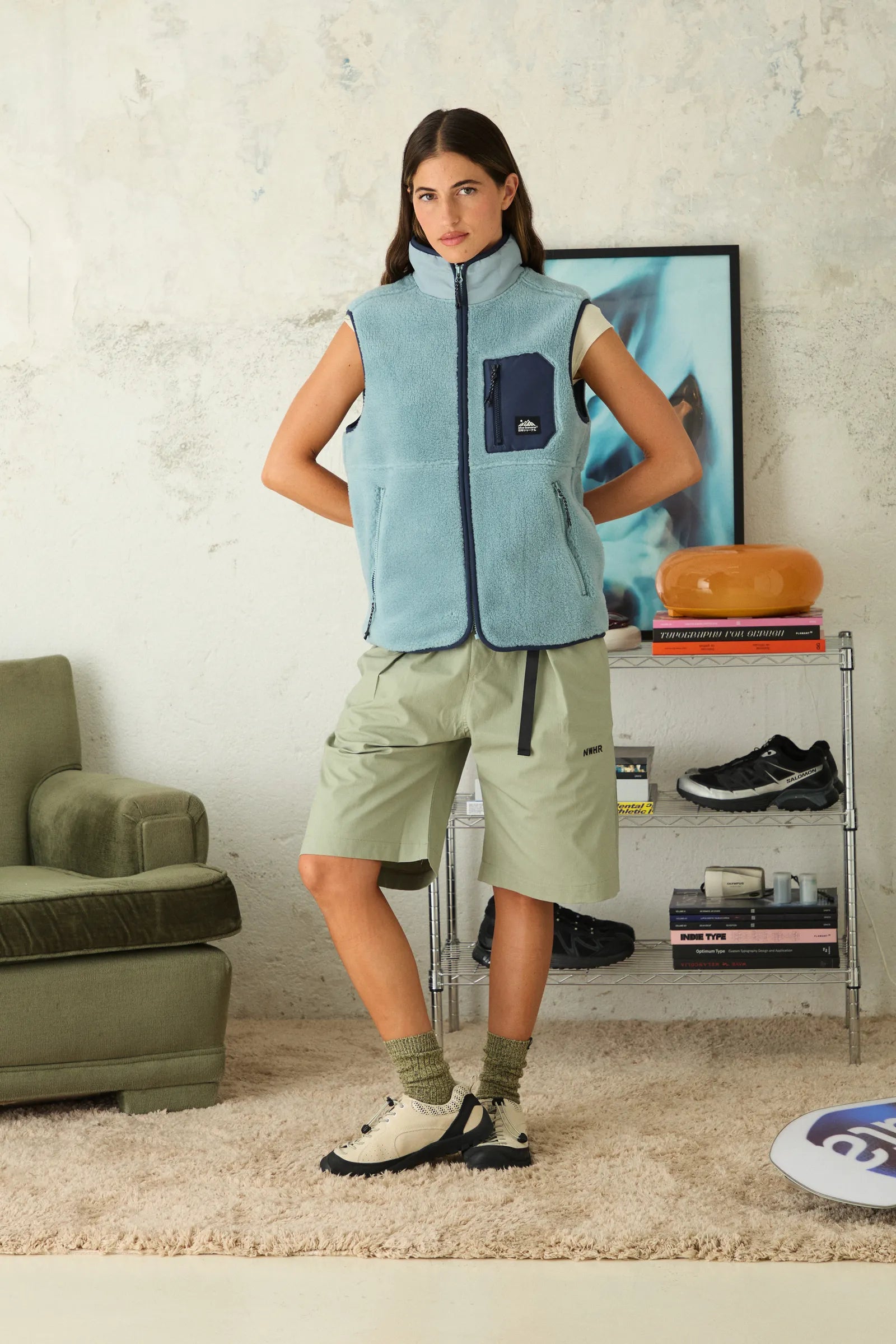 CHALECO FLEECE ROPE MENTA thumbnail