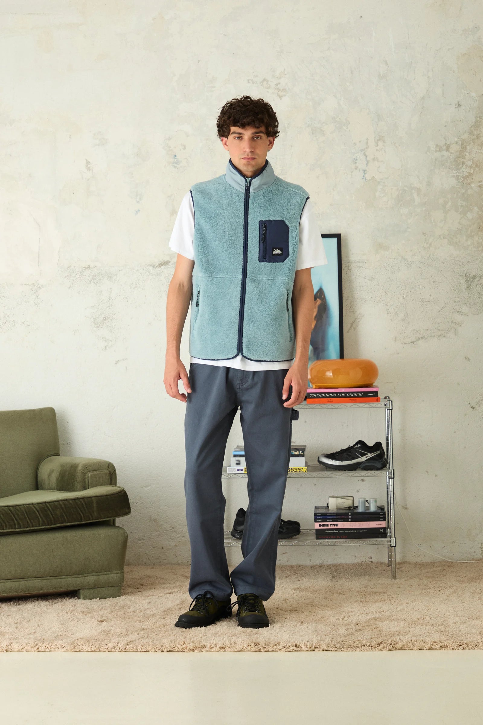 CHALECO FLEECE ROPE MENTA thumbnail