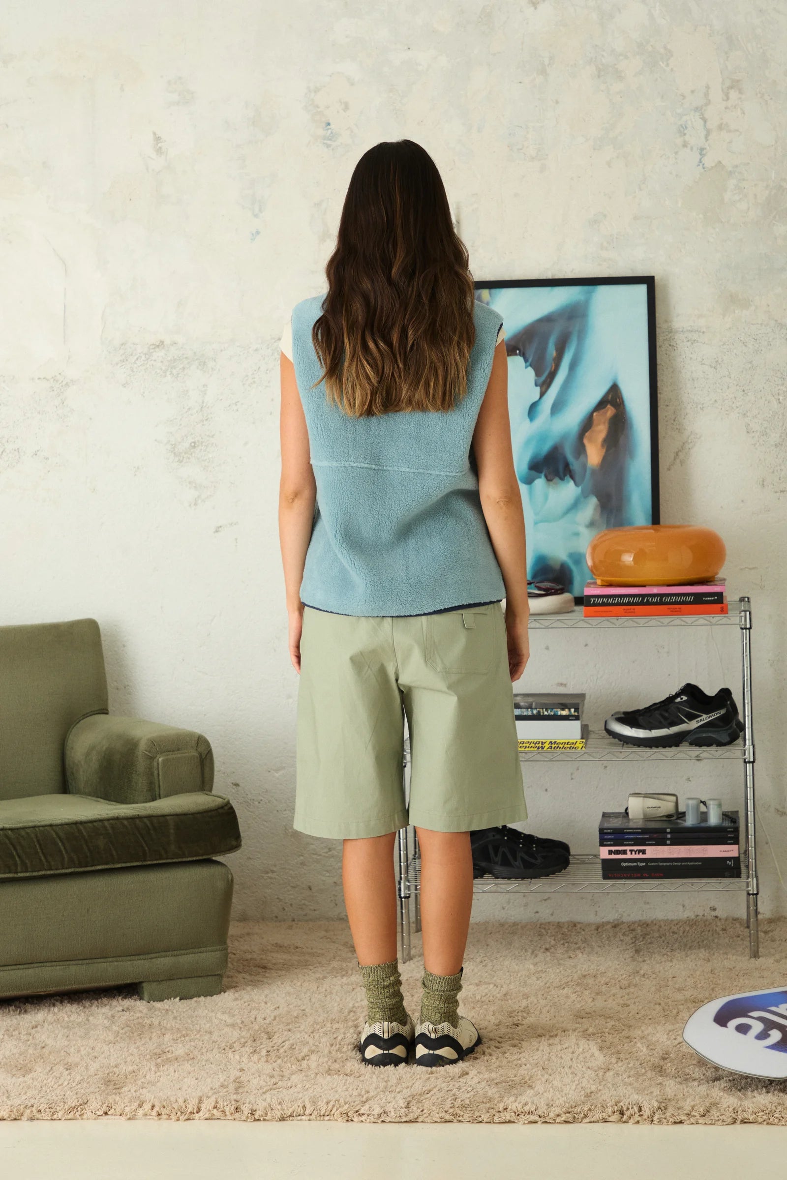 CHALECO FLEECE ROPE MENTA thumbnail