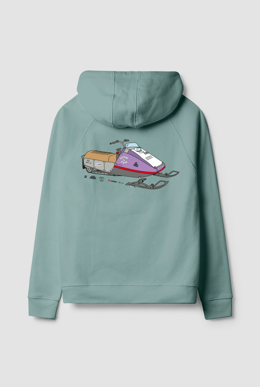 SUDADERA CON CAPUCHA SUSHI & POW MENTA