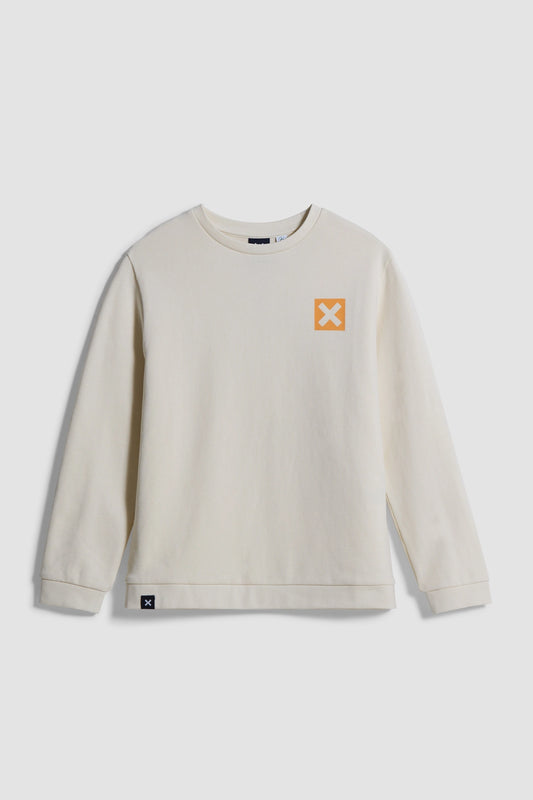 SUDADERA KIDS NATURE BLANCO ROTO