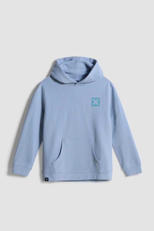 SUDADERA CON CAPUCHA KIDS NATURE ICE BLUE