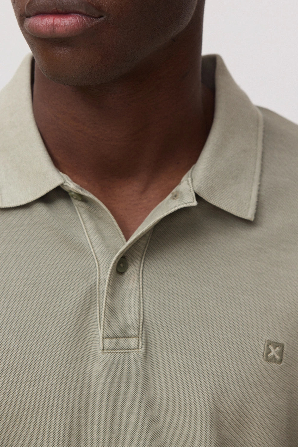 POLO WASHED NATURE OLIVE GREEN