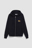 SUDADERA CON CAPUCHA FULL ZIP BOOST AZUL MARINO