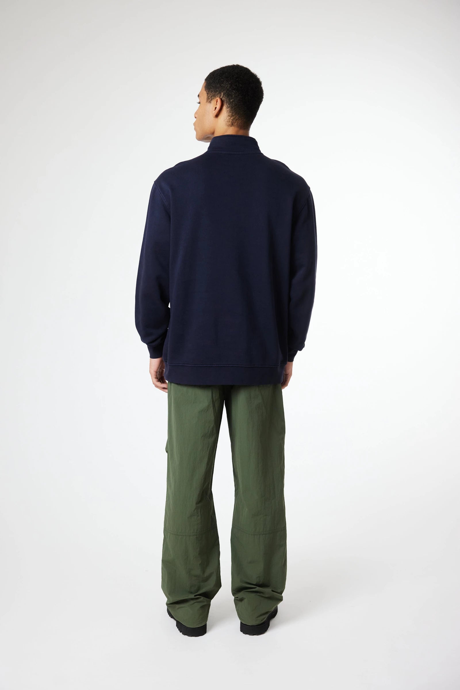 SUDADERA HALF ZIP ICONIC AZUL MARINO thumbnail