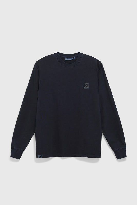 NAVY ICONIC LS TEE