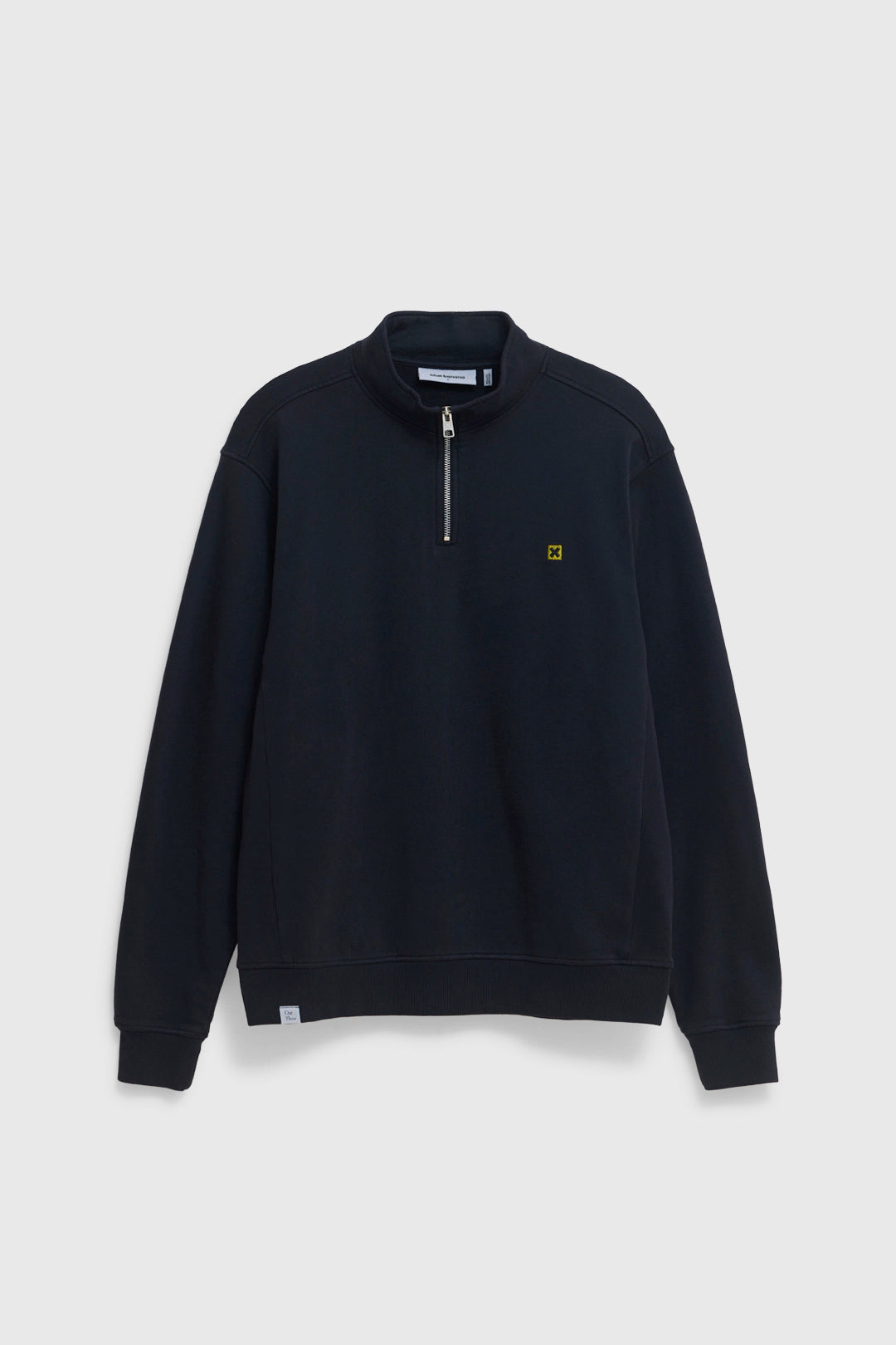 NAVY LOGO HALF ZIP CREW