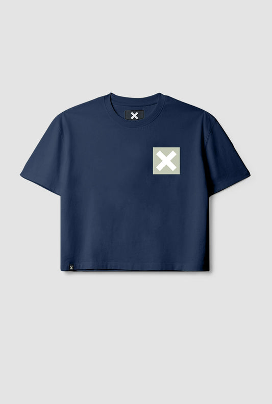 CAMISETA MUJER NATURE AZUL MARINO